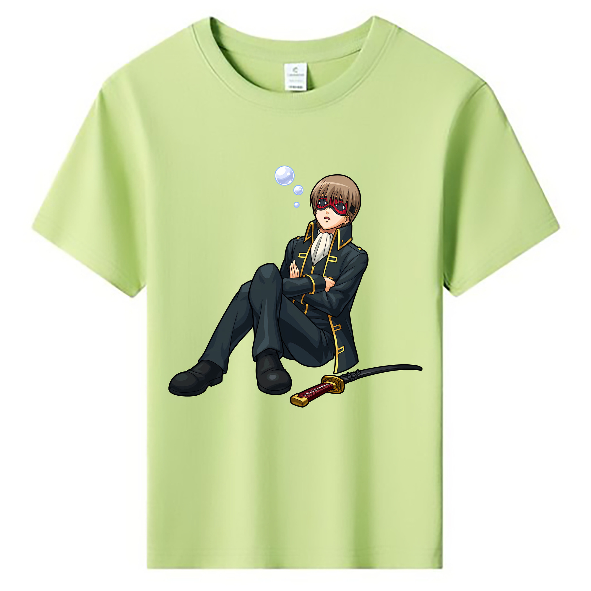 （画像用） ぎんたま 坂田銀時（さかたぎんとき） 神楽 志村新八（しむら しんぱち） GINTAMA Sakata Gintoki Kagura Shimura Shinpachi 綿100％キッズTシャツ（フロントプリント）